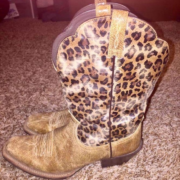 animal print cowgirl boots